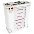 Produktbild: Kerpers® Tablettenbox 7 Tage | MADE IN GERMANY | Pillendose mit je 4 Fächer - morgens mittags abends nachts | Medikamentenbox zur Aufbewahrung von Medikamenten (1 Stück Tierisch)