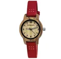 Produktbild: Holzwerk Quarzuhr kleine moderne Damen Holz & Leder Armband Uhr CLARA, Holz Unikate, Hochwertiges Quarzwerk, ideal auch als Geschenk