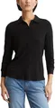 Produktbild: Marc OߴPolo Damen Jerseybluse mit Stretch-Anteil Spitzkragen, Schwarz (Black), XS