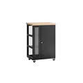 Produktbild: SoBuy Küchenwagen mit 2 Türen Schwarz 60x40x90cm Modern