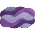 Produktbild: Grund Badteppich Carmen, Flieder, Textil, Wellen, rechteckig, 70x120 cm, Oeko-Tex® Standard 100, Made in Europe, für Fußbodenheizung geeignet, rutschfest, Badtextilien, Badematten