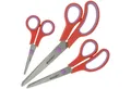 Produktbild: WESTCOTT Scheren-Set Easy Grip Scheren 3 Stück Rot, Universalscheren mit Komfort-Griff, (Vorteilspack, 3-tlg), Extrascharfe & langlebige Edelstahlklinge