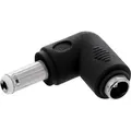 Produktbild: Inline® DC Adapter, 5,5x2,5mm DC Hohlstecker Stecker / Buchse gewinkelt