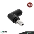 Produktbild: InLine® DC Adapter, 5,5x2,5mm DC Hohlstecker Stecker / Buchse gewinkelt