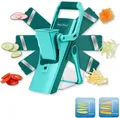 Produktbild: Genius Gemüsehobel Genius Gemüseschneider Nicer Dicer Mando 12tlg.Gemüsehobel Gemüse, Kunststoff, Edelstahl, (Gemüsehobel-Set bestehend aus 12 Teilen)