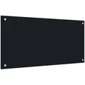 Produktbild: vidaXL Küchenrückwand Schwarz 80x40 cm Hartglas