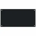 Produktbild: vidaXL Küchenrückwand Spritzschutz Fliesenspiegel Glasplatte Rückwand Herdspritzschutz Wandschutz Herd Küche Schwarz 80x40cm Hartglas