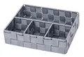 Produktbild: WENKO Aufbewahrungskorb Adria Klein Grau - Badorganizer, Polypropylen, 26 x 6.5 x 17 cm, Grau
