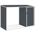 Produktbild: Garten Brennholzlager Anthrazit 245x98x159 Cm Verzinkter Stahl Vidaxl