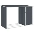 Produktbild: Garten Brennholzlager Anthrazit 245x98x159 cm Verzinkter Stahl