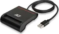 Produktbild: ACT AC6015 Smart-Card-Lesegerät Indoor USB 2.0 Schwarz (AC6015)