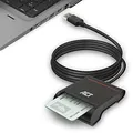 Produktbild: ACT eID Card Reader Belgium, USB Chipkartenleser, Nicht für Ausweis App 2, Power-LED-Status - AC6015