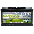 Produktbild: Electronicx GEL Caravan Versorgungsbatterie 100Ah 12V – Deep Cycle Wohnmobil Batterie 100 Ah – Solar 12 Volt GEL – Batterie Wohnwagen Boot Freizeit 278×175×190mm – Pluspol rechts