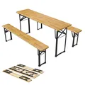 Produktbild: Bierzeltgarnitur Festzeltgarnitur Set Garnitur Sitzgruppe Biertisch Juskys®