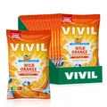 Produktbild: VIVIL Wild Orange mit Vitamin C, 15 Beutel, Erfrischungsbonbons mit Orangegeschmack, zuckerfrei & vegan, 15 x 120g
