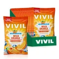 Produktbild: VIVIL Wild Orange Erfrischungsbonbons ohne Zucker | 15 Beutel x 120g