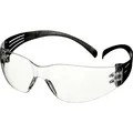 Produktbild: 3M SecureFit 100 beskyttelsesbrille SF101AF-BLK-EU sorte staenger klar linse 5 stk (7100244060)