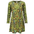 Produktbild: Guru-Shop Midikleid Hippie Minikleid Boho chic, Tunika - grün alternative Bekleidung grün M