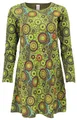 Produktbild: GURU SHOP Hippie Minikleid Boho Chic, Tunika - Grün, Damen, Size:M