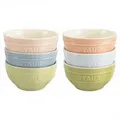 Produktbild: STAUB Ceramique Schüsselset Macaron, 400 ml, Müslischüsseln, Servierschüsseln, Dessertschalen, gemischte Farben, Keramik, 12 cm, 6-tlg
