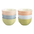Produktbild: STAUB Ceramique Schüsselset Macaron, 400 ml, Müslischüsseln, Servierschüsseln, Dessertschalen, gemischte Farben, Keramik, 12 cm, 6-tlg