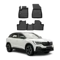 Produktbild: OMAC Fußmatten Gummimatten kompatibel mit Renault Austral RHN 2022-2026 Mild Hybrid Premium Schwarz TPE 3X