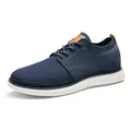 Produktbild: Bruno Marc Herren Sneaker Mesh Sneakers Oxfords Leichte Schuhe Atmungsaktives Obermaterial Memory Foam Insole Leichte Außensohle,Size 43.5,Dunkel/Blau,GRAND-01