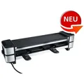 Produktbild: Steba Raclette STE RC 140 GUSS, Gusseisen für langlebige Grilltechnik schwarz|silberfarben