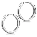 Produktbild: Materia Klappcreolen Silber 925 Herren 15mm SO-425
