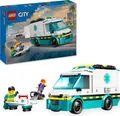 Produktbild: LEGO City Rettungswagen - Spielzeug mit 2 Minifiguren (Skateboarder und Fahrer) - Lernspielzeug für Jungen und Mädchen ab 5 Jahren - Geschenkideen zum Geburtstag und für die Feiertage 60451