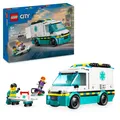 Produktbild: LEGO City Emergency Ambulance Toy with 2 Minifigures - Educational Learning Toys