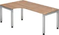 Produktbild: HAMMERBACHER Schreibtisch Schreibtisch 200x120cm 90 Grad Nussbaum