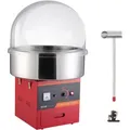 Produktbild: VEVOR Elektrische Zuckerwattemaschine, 1000 W Zuckerwattegeräte, Kommerzielle Zuckerwattemaschine mit Abdeckung, Edelstahlschüssel, Zuckerschaufel, Schublade, Perfekt für Familienfeiern, Rot