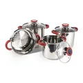 Produktbild: Kampa Space Saver Deluxe Kochtopfset mit Deckel, 7-teilig