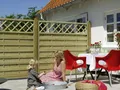 Produktbild: Plus Zaun Bergen mit Rankgitter 180 x 180 cm Druckimprägniert