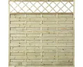 Produktbild: Zaun Hauptelement PLUS Bergen mit Rankgitter 180 x 180 cm kesseldruckimprägniert