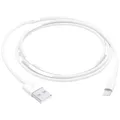Produktbild: Apple USB-Kabel  USB 2.0 USB-A Stecker, Apple Lightning Stecker 1.00 m Weiß  ...