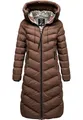 Produktbild: REPUBLIX Damen Gefütterte Winter Jacke Mantel Parka mit großer Kapuze RJ-8025 Braun M