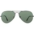 Produktbild: Ray-Ban Sonnenbrille Aviator 3025 L2823 Schwarz Grün