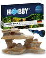 Produktbild: HOBBY Aquaristik Amman Rock 2 I 33 x 18 x 18 cm I künstlicher Stein für Aquarien I Aquarium Deko I naturgetreue Dekoration für Aquarien und Terrarien I Nachbildung natürlicher Felsen