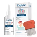 Produktbild: Evolsin® 120ml Läuseshampoo & Läusekamm –  bei Befall von Nissen & Kopfläusen  – Läusemittel schonend für die Kopfhaut