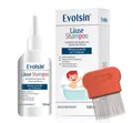 Produktbild: Evolsin Gelshampoo Läuseshampoo & Läusekamm für Erwachsene & Kinder ab 6 Monaten, Entfernt Kopfläuse