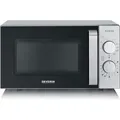 Produktbild: Mikrowelle MW 7576 Flachbett Silber - Schwarz/Silber/Weiß