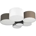 Produktbild: EGLO Deckenlampe PASTORE WS-Braun-Grau-Schwarz 6-flammig E27 Ø 990mm