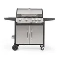 Produktbild: Klarstein Tomahawk Gasgrill 4x3,6 kW + 2,7 kW Brenner 66x43,5 cm Grill Edelstahl