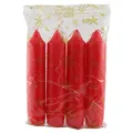 Produktbild: Idena 8530322 4 Adventskerzen, Wachs, rot, 10 x 2,2/9,9 x 11,3 x 2,7 cm