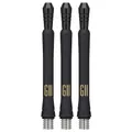 Produktbild: Target Darts Phil Taylor Gen 11 Power 9-Five Shafts, Raw Power Titanium Dart Shafts Pack of 3 | Phil Taylor G11 Black Shaft Set, Professionelles Dart Zubehör – Länge: Medium