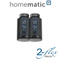 Produktbild: 2er Set Homematic IP Smart Home Heizkörperthermostat Evo ,anthrazit-HmIP-eT