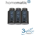 Produktbild: 3er Set Homematic IP Smart Home Heizkörperthermostat Evo ,anthrazit-HmIP-eT