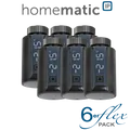 Produktbild: 6er Set Homematic IP Smart Home Heizkörperthermostat Evo ,anthrazit-HmIP-eT